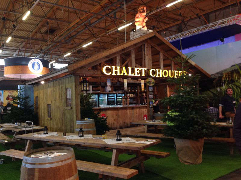 Chalet van La CHouffe op Horeca Expo 2014